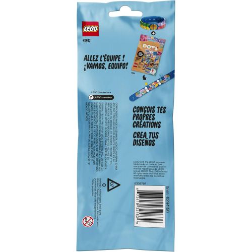  LEGO DOTS Go Team Bracelet 41911, Cool DIY Craft; An Inspiring Kit for Kids who Want to Make Creative Sports Bracelets; Makes a Birthday or Holiday Gift, New 2020 (33 Pieces)