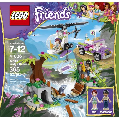  LEGO Friends Jungle Bridge Rescue 41036 Building Set
