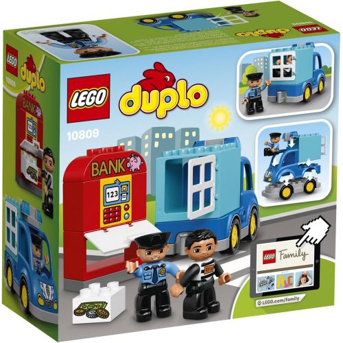  LEGO DUPLO Town Police Patrol 10809 Toddler Toy, Large Building Bricks
