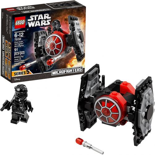  LEGO Star Wars: The Force Awakens First Order TIE Fighter Microfighter 75194 Building Kit (91 Piece) (Discontinued by Manufacturer)