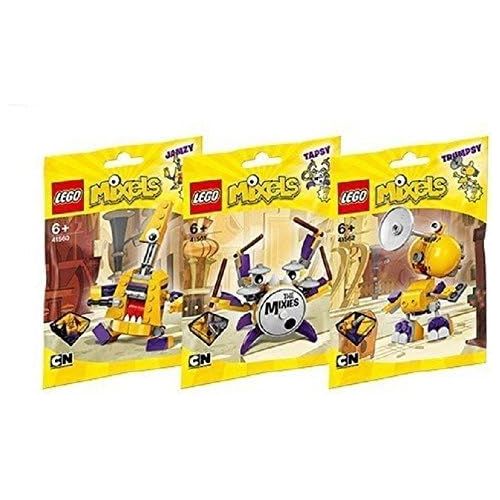  Lego, Mixels Series 7 Bundle MIXIES set, JAMZY (41560), TAPSY (41561), TRUMPSY (41562) Combine to Build MIXIES MAX!