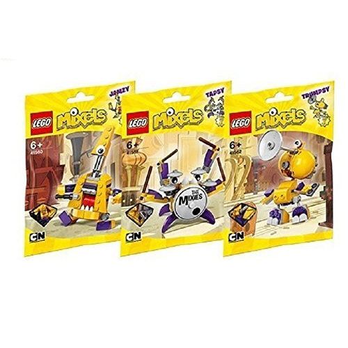  Lego, Mixels Series 7 Bundle MIXIES set, JAMZY (41560), TAPSY (41561), TRUMPSY (41562) Combine to Build MIXIES MAX!