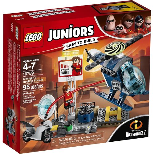  LEGO Juniors/4+ The Incredibles 2 Elastigirl’s Rooftop Pursuit 10759 Building Kit (95 Piece)