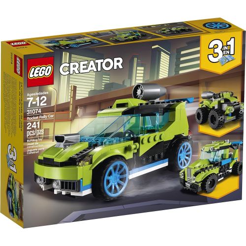  LEGO Creator 3in1 Rocket Rally Car 31074 Building Kit (241 Pieces) (Discontinued by Manufacturer)