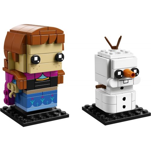  LEGO BrickHeadz Anna & Olaf Building Kit, Multicolor