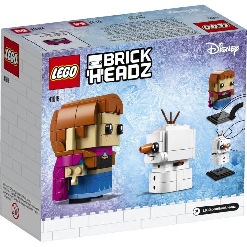 LEGO BrickHeadz Anna & Olaf Building Kit, Multicolor