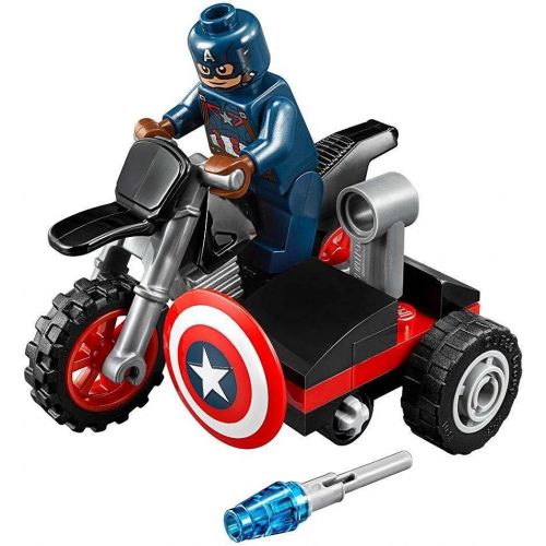  LEGO Marvel Captain America Civil War Captain Americas Motorcycle Mini Set #30447 [Bagged]