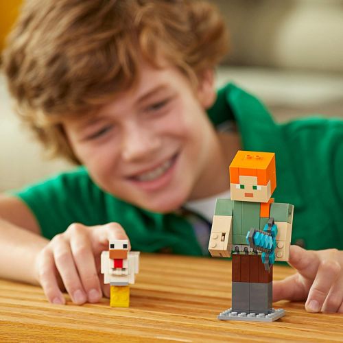  LEGO Minecraft Alex BigFig with Chicken 21149 Building Kit (160 Pieces) (Discontinued by Manufacturer)