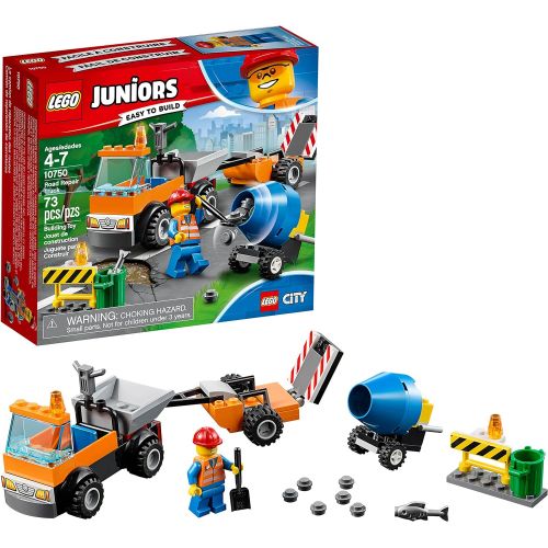  LEGO Juniors/4+ Road Repair Truck 10750 Building Kit (73 Piece)