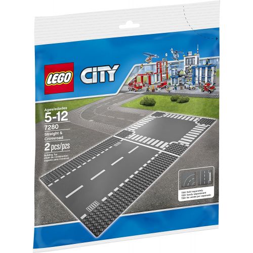  LEGO City Supplementary Straight & Crossroad 7280 Plates, Best Toys