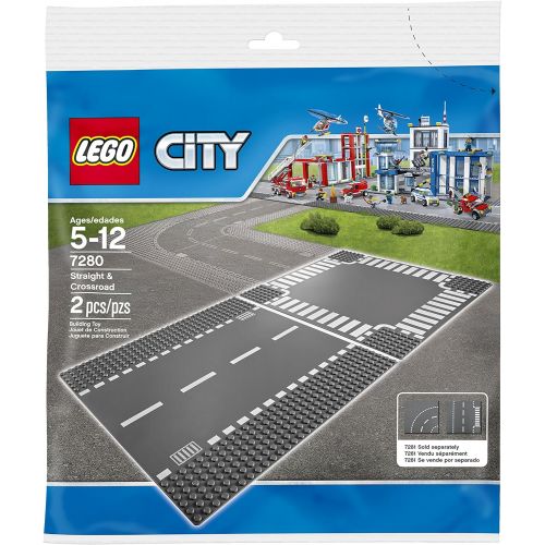  LEGO City Supplementary Straight & Crossroad 7280 Plates, Best Toys