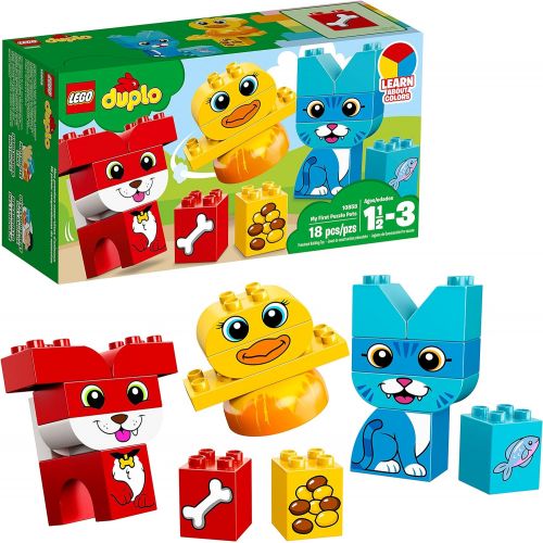  LEGO DUPLO My First Puzzle Pets 10858 Building Blocks (18 Pieces) (Discontinued by Manufacturer)