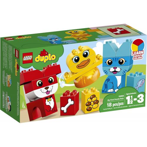  LEGO DUPLO My First Puzzle Pets 10858 Building Blocks (18 Pieces) (Discontinued by Manufacturer)