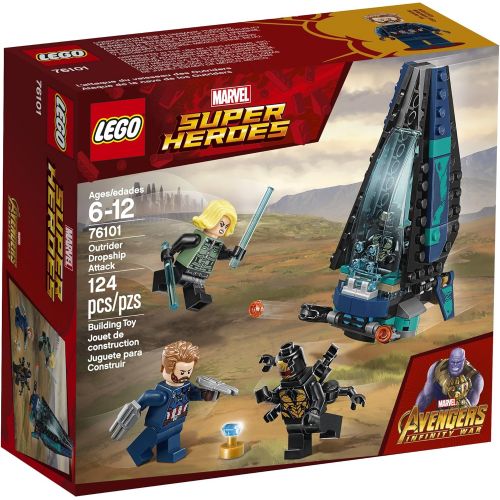  LEGO Marvel Super Heroes Avengers: Infinity War Outrider Dropship Attack 76101 Building Kit (124 Piece) (Discontinued by Manufacturer)