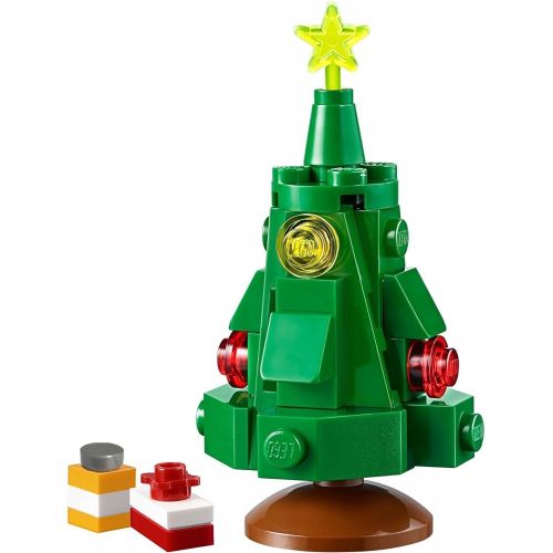  LEGO Holiday Combo Pack - Christmas Tree with Presents, Holiday Wreath, 2 Candy Canes, and Santa’s North Pole Stand