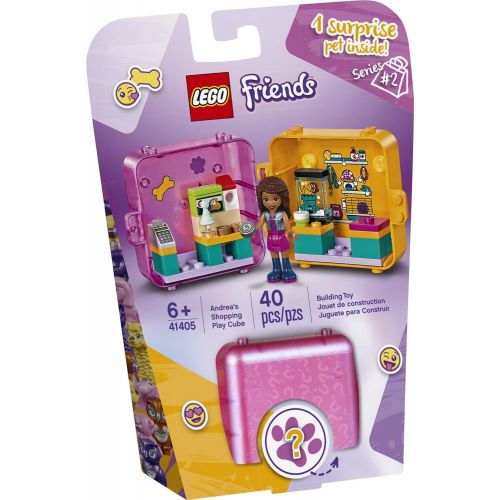  LEGO Friends Andrea’s Shopping Play Cube 41405 Building Kit, Includes a Mini-Doll and Toy Pet, Promotes Creative Play, New 2020 (40 Pieces)