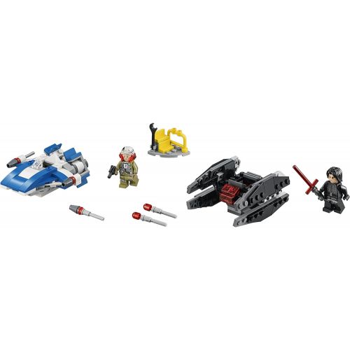  LEGO Star Wars: The Last Jedi A-Wing vs. TIE Silencer Microfighters 75196 Building Kit (188 Pieces) (Discontinued by Manufacturer)