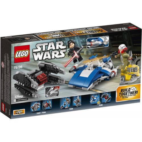  LEGO Star Wars: The Last Jedi A-Wing vs. TIE Silencer Microfighters 75196 Building Kit (188 Pieces) (Discontinued by Manufacturer)