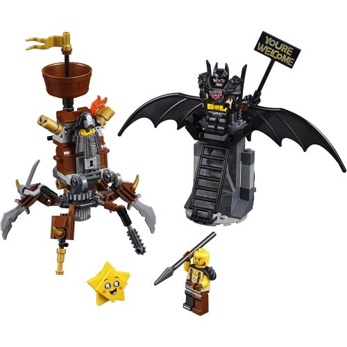  LEGO THE LEGO MOVIE 2 Battle-Ready Batman and MetalBeard 70836 Building Kit, Superhero and Pirate Mech Toy (168 Pieces) (Discontinued by Manufacturer)
