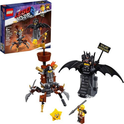  LEGO THE LEGO MOVIE 2 Battle-Ready Batman and MetalBeard 70836 Building Kit, Superhero and Pirate Mech Toy (168 Pieces) (Discontinued by Manufacturer)