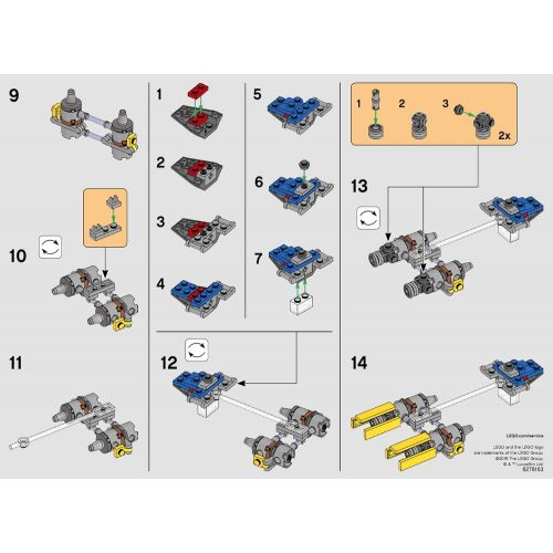  LEGO Star Wars 20th Anniversary Edition Sets (3) Snowspeeder 30384 PODRACER 30461 Naboo Starfighter 30383 Building Set LEGO Bundle Pack (3) Edition Building Set