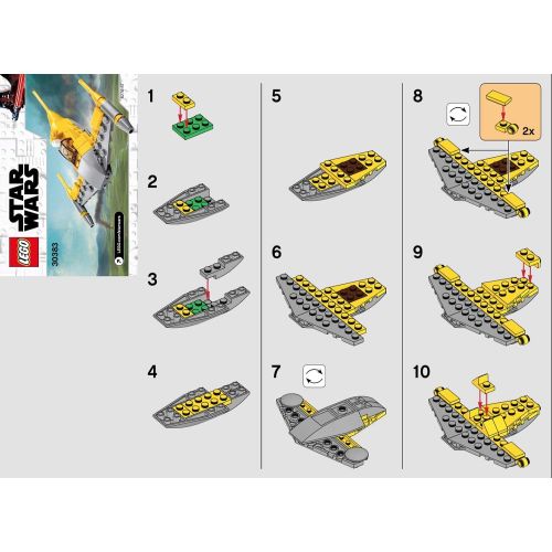  LEGO Star Wars 20th Anniversary Edition Sets (3) Snowspeeder 30384 PODRACER 30461 Naboo Starfighter 30383 Building Set LEGO Bundle Pack (3) Edition Building Set