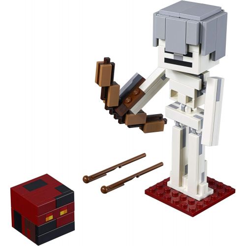  LEGO Minecraft BigFig Skeleton with Magma Cube Building Kit (142 Pieces) (Discontinued by Manufacturer)