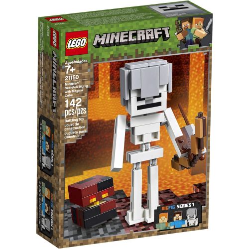  LEGO Minecraft BigFig Skeleton with Magma Cube Building Kit (142 Pieces) (Discontinued by Manufacturer)