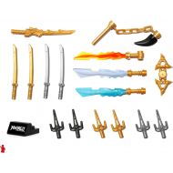 LEGO NinjaGo Weapons Accessory Pack with Display Stand - for All Minifigures