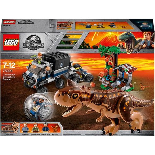  LEGO Jurassic World Carnotaurus Gyrosphere Escape 75929