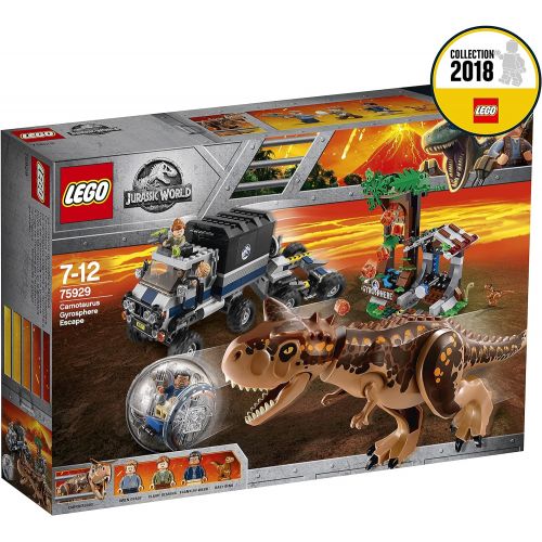  LEGO Jurassic World Carnotaurus Gyrosphere Escape 75929