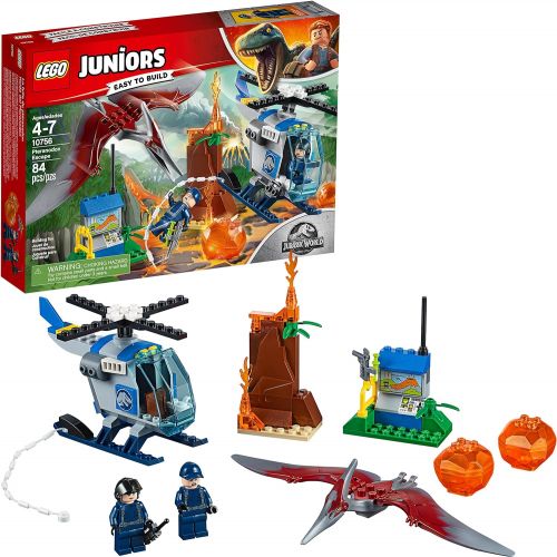  LEGO Juniors/4+ Jurassic World Pteranodon Escape 10756 Building Kit (84 Pieces) (Discontinued by Manufacturer)