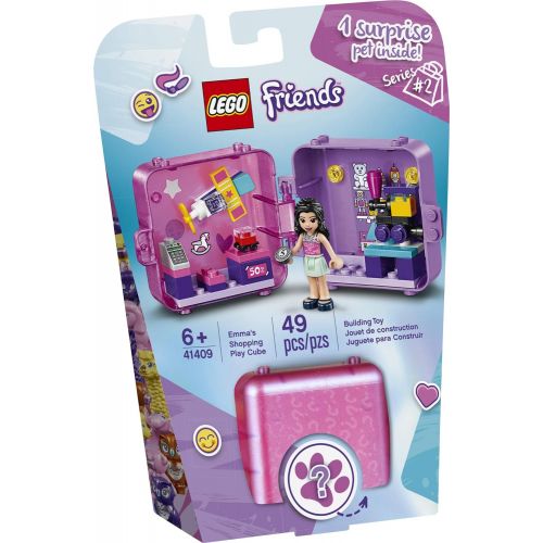  LEGO Friends Emma’s Shopping Play Cube 41409 Building Kit, Includes a Collectible Mini-Doll, for Imaginative Play, New 2020 (49 Pieces)