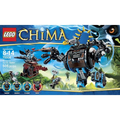  Lego, Legends of Chima, Gorzans Gorilla Striker (70008)