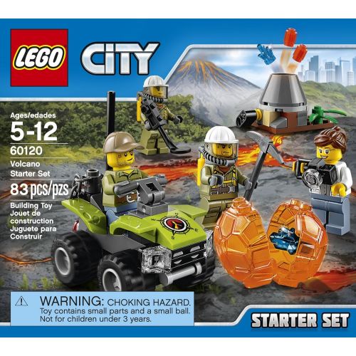  LEGO City Volcano Explorers 60120 Volcano Starter Set Building Kit (83 Piece)