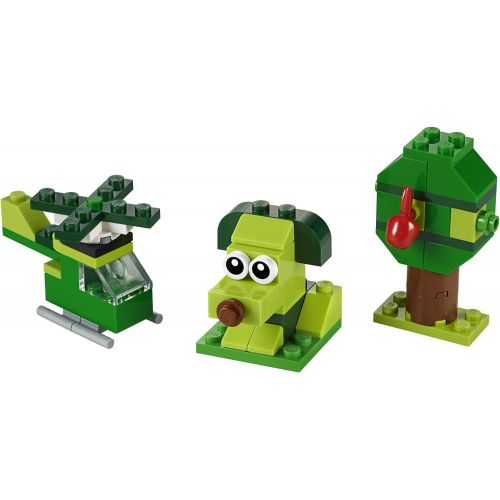  LEGO Classic Creative Green Bricks 11007 Starter Set Building Kit with Bricks and Pieces to Inspire Imaginative Play, New 2020 (60 Pieces)