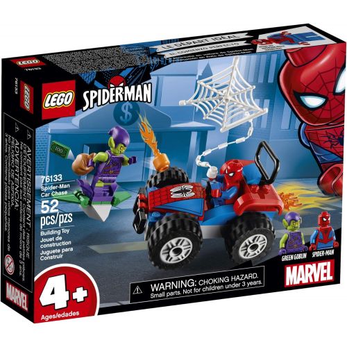  LEGO Marvel Spider-Man Car Chase 76133 Building Kit, Green Goblin and Spider Man Superhero Car Toy Chase (52 Pieces) (Discontinued by Manufacturer)