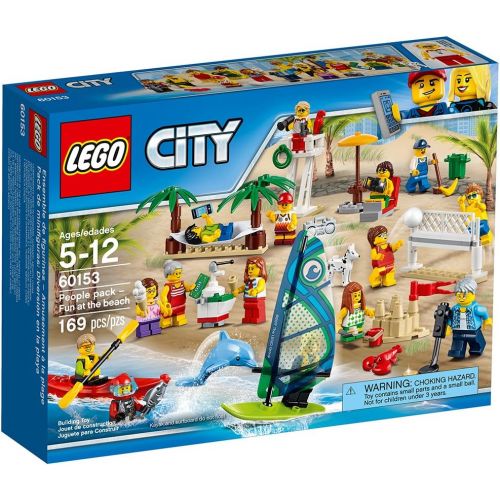  LEGO City Town People Pack  Fun at The Beach 60153 Building Kit (169 Piece)