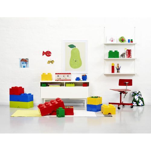  LEGO Storage Brick System Brick 8, Storage Box, Box, Toy Container Box, Stone Grey, RC40041740