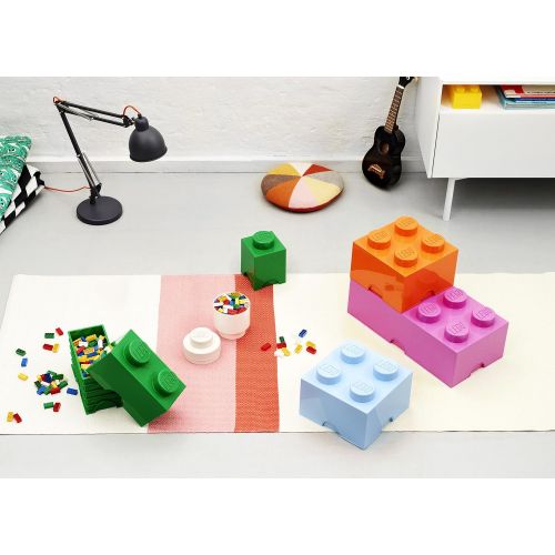  LEGO Storage Brick System Brick 8, Storage Box, Box, Toy Container Box, Stone Grey, RC40041740