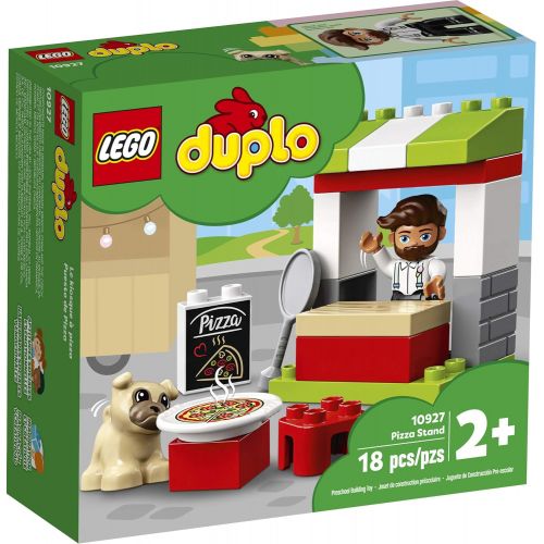  LEGO DUPLO Town Pizza Stand 10927 Pretend Play Pizza Set for Toddlers, Learning Toy for Kids Ages 2 and Over, New 2020 (18 Pieces)