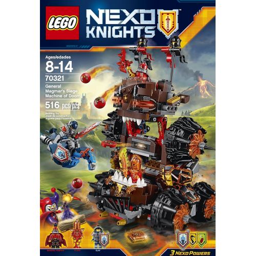  LEGO Nexo Knights 70321 General Magmars Siege Machine of Doom Building Kit (516 Piece)