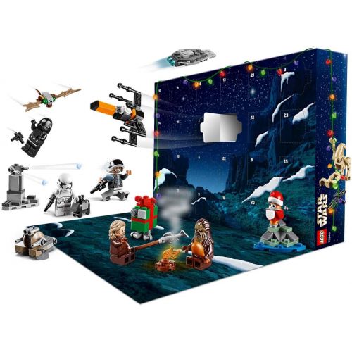  LEGO Star Wars 2019 Advent Calendar 75245 Holiday Gift Set Building Kit with Star Wars Minifigure Characters (280 Pieces) (Discontinued by Manufacturer)