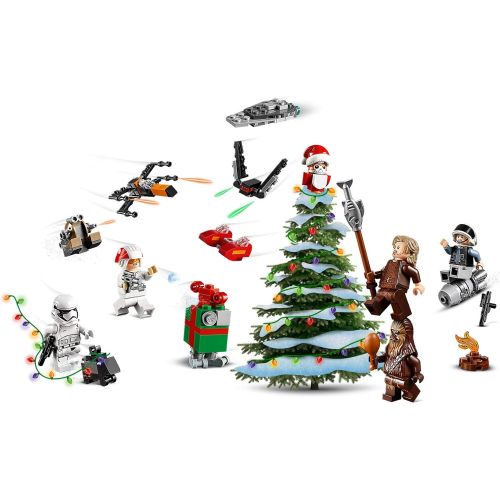  LEGO Star Wars 2019 Advent Calendar 75245 Holiday Gift Set Building Kit with Star Wars Minifigure Characters (280 Pieces) (Discontinued by Manufacturer)