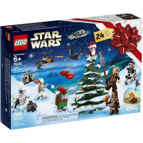  LEGO Star Wars 2019 Advent Calendar 75245 Holiday Gift Set Building Kit with Star Wars Minifigure Characters (280 Pieces) (Discontinued by Manufacturer)