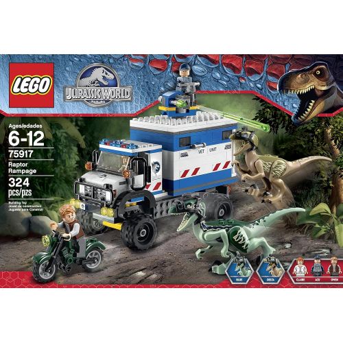  LEGO Jurassic World Raptor Rampage 75917 Building Kit