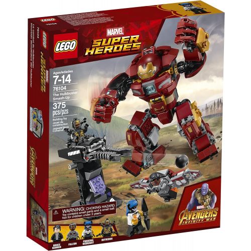  LEGO Marvel Super Heroes Avengers: Infinity War The Hulkbuster Smash-Up 76104 Building Kit features Proxima Midnight, Outrider, and Bruce Banner figures (375 Pieces) (Discontinued