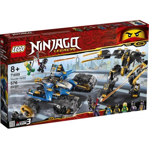  LEGO NINJAGO Legacy Thunder Raider 71699 Ninja Mech Adventure Toy Building Kit, New 2020 (576 Pieces)