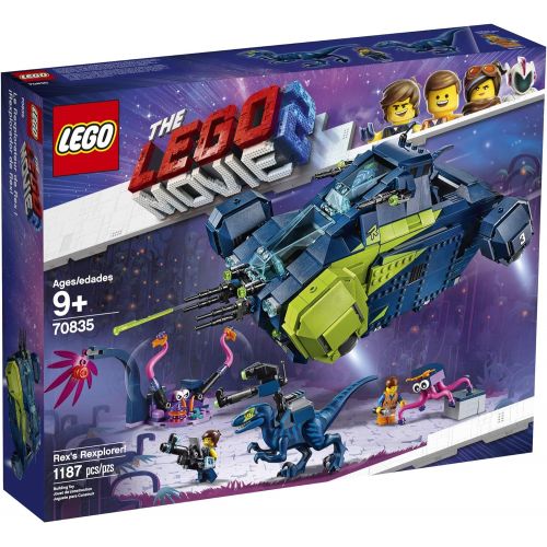  LEGO THE LEGO MOVIE 2 Rex’s Rexplorer! 70835 Building Kit, Spaceship Toy with Dinosaur Figures (1172 Pieces) (Discontinued by Manufacturer)