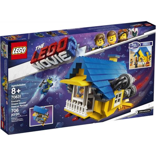 LEGO THE LEGO MOVIE 2 Emmet’s Dream House/Rescue Rocket! 70831 Building Kit, Pretend Play Toy House for kids age 8+ (706 Pieces) (Discontinued by Manufacturer)